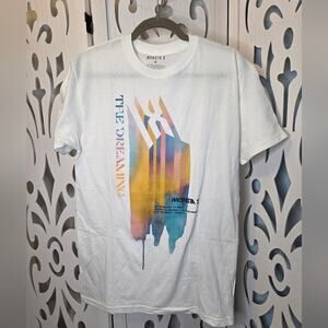 Monsta X The Dreaming T Shirt Medium White K Pop Graphic Tee NWOT 100% Cotton